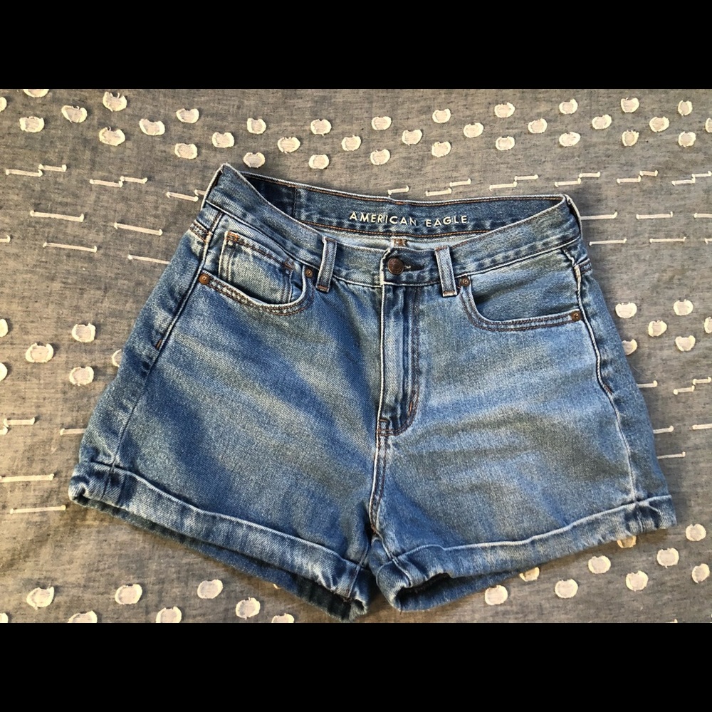 American Eagle Denim Mom Shorts